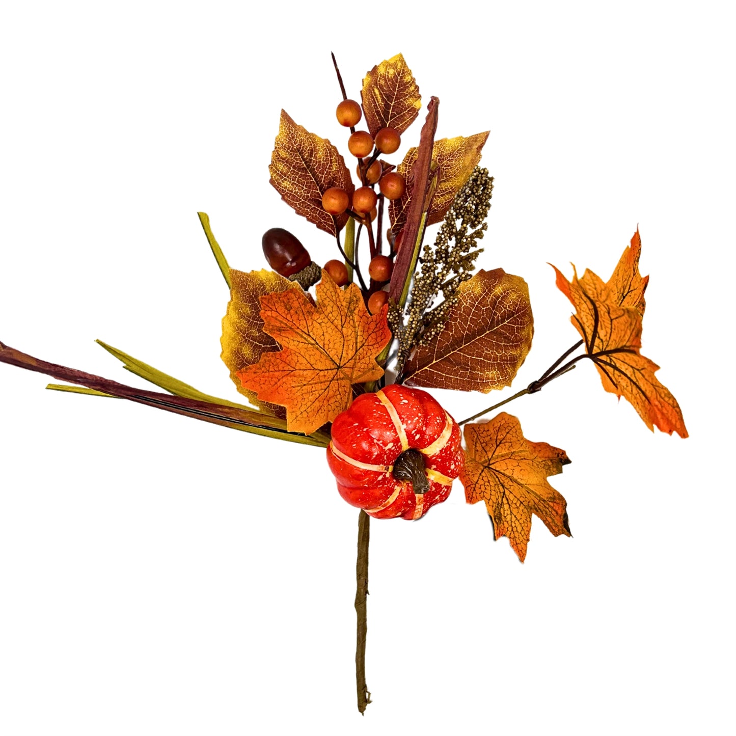 Pleasant Pumpkin Pick - Orange 12.5” | KS