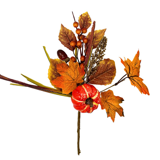 Pleasant Pumpkin Pick - Orange 12.5” | KS