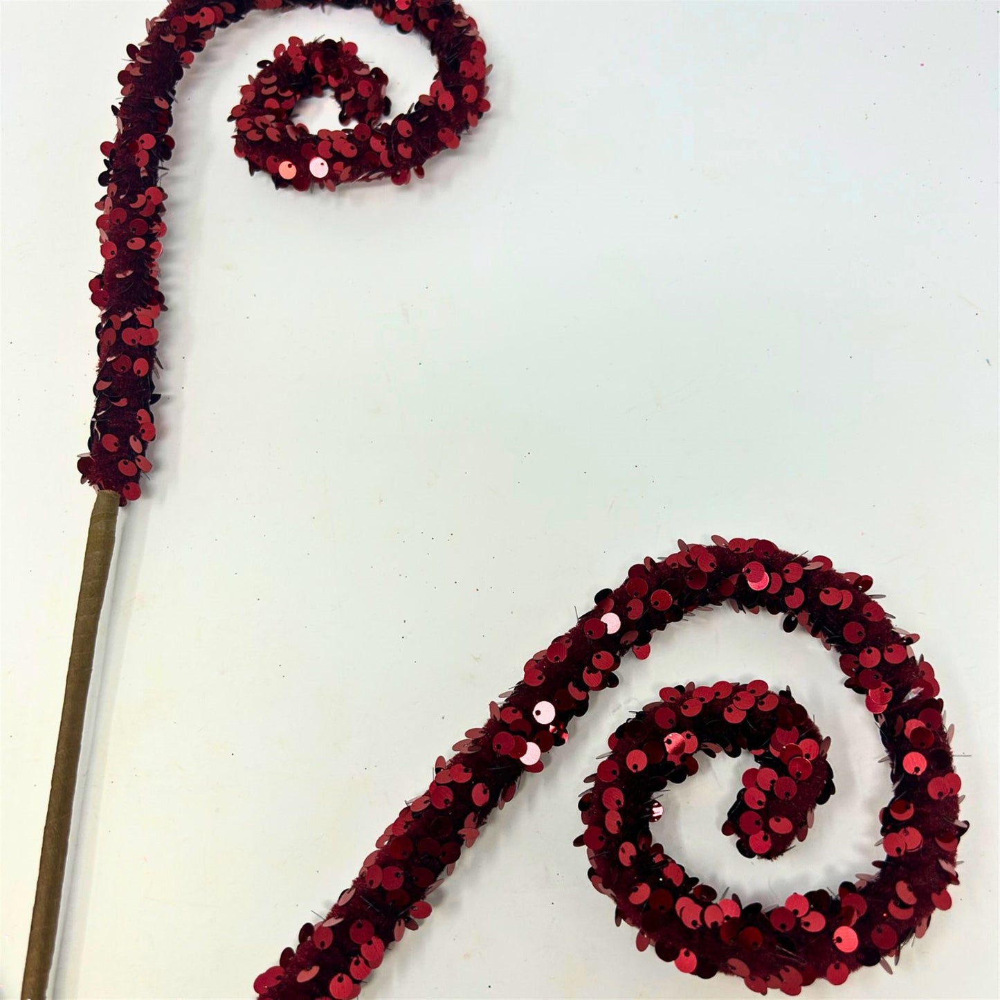 Velvet Sequin Curl Spray - Burgundy 29” | KS