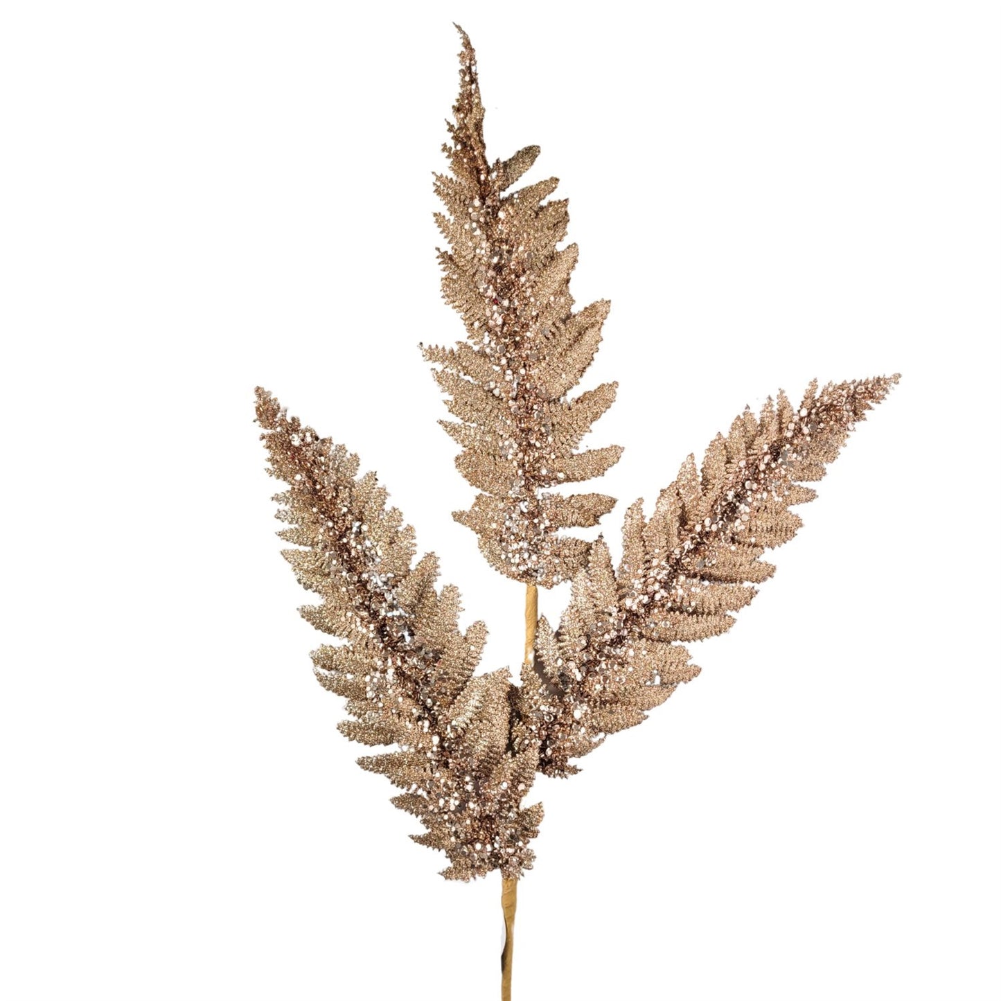 Jumbo Glitter Sequin Fern - Champagne 34” | KS