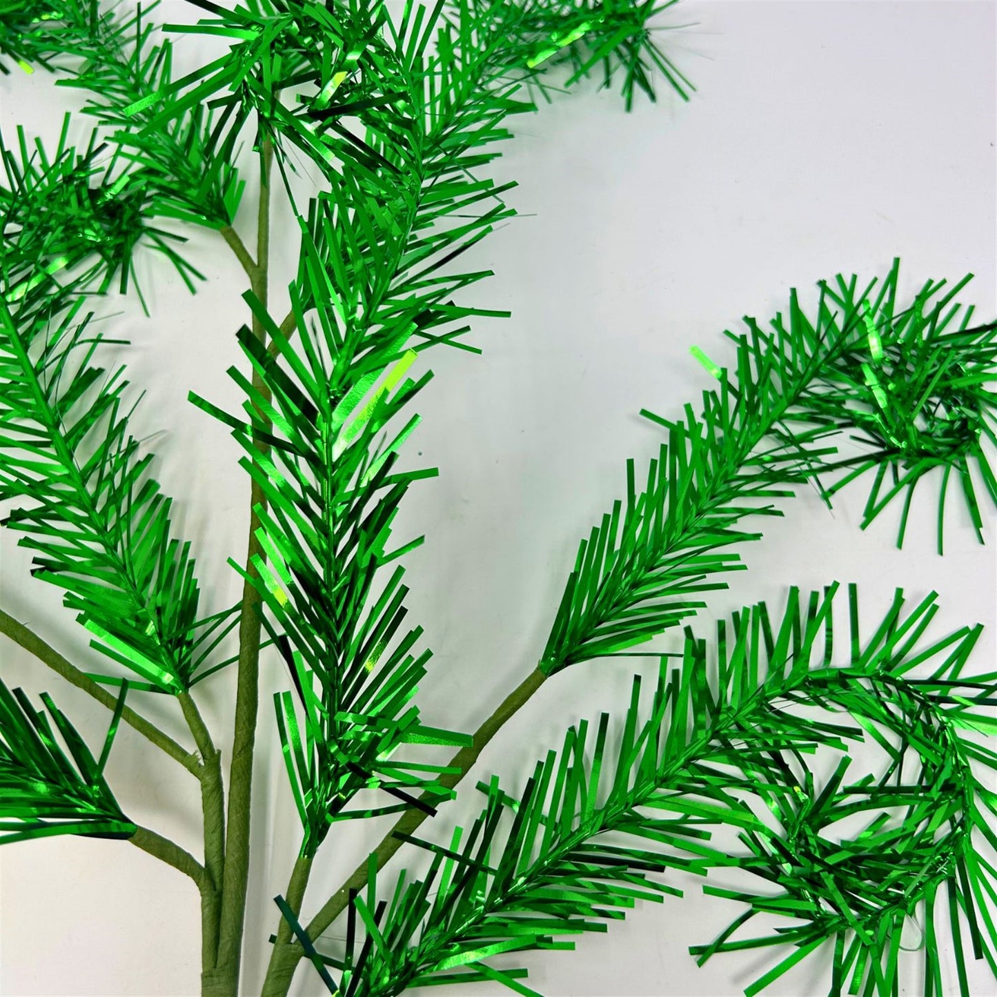 Whimsical Tinsel Curl Spray - Green 32” | KS