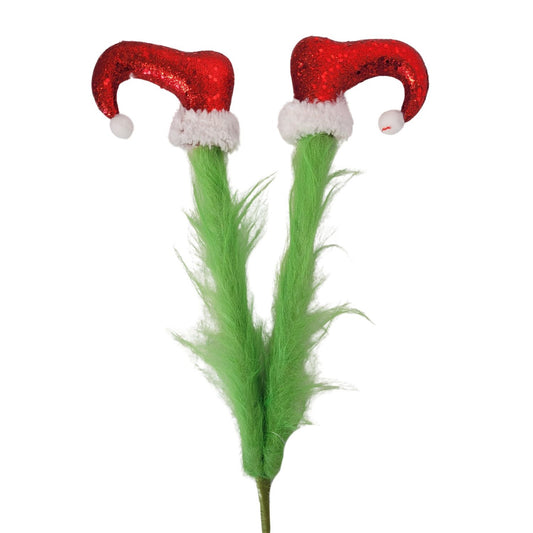 You're A Mean One Christmas Leg Spray - Green/Red 20” | KS