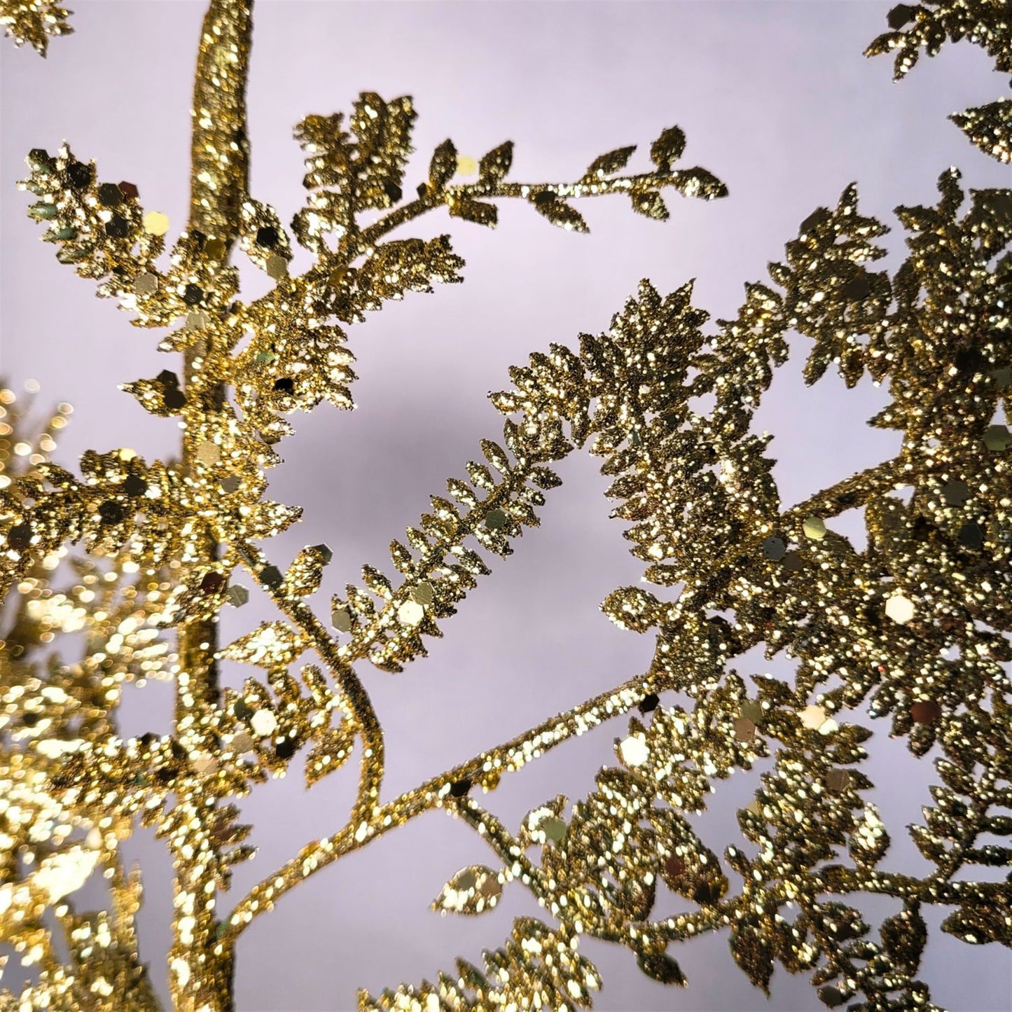 Glittered Fern Spray - Gold 29” | KS