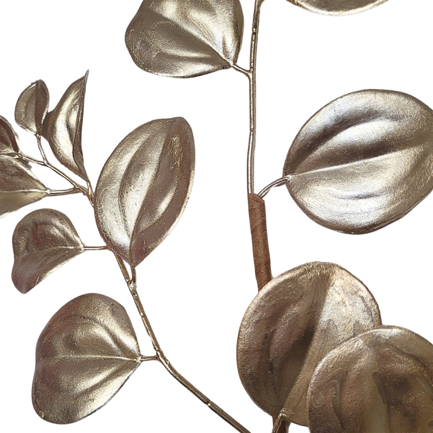 Metallic Smilax Leaf Spray - Champagne 32” | QP