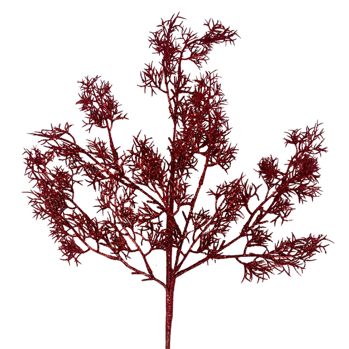 Glittered Italian Cypress Spray - Red 29” | QP