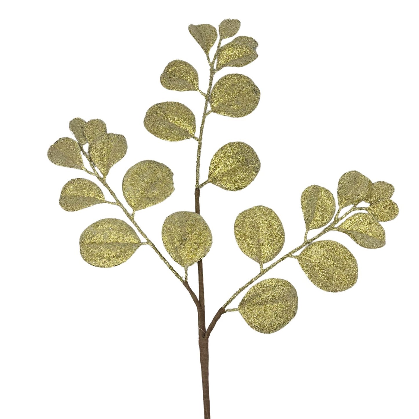 Smilax Beaded Leaf Spray - Gold 26” | QP
