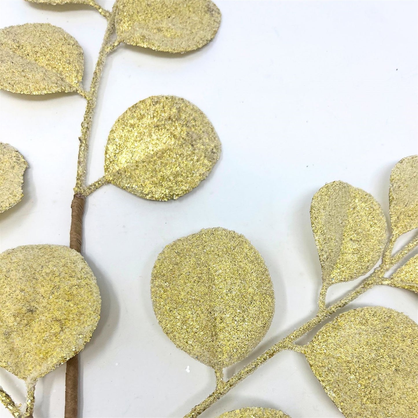 Smilax Beaded Leaf Spray - Gold 26” | QP