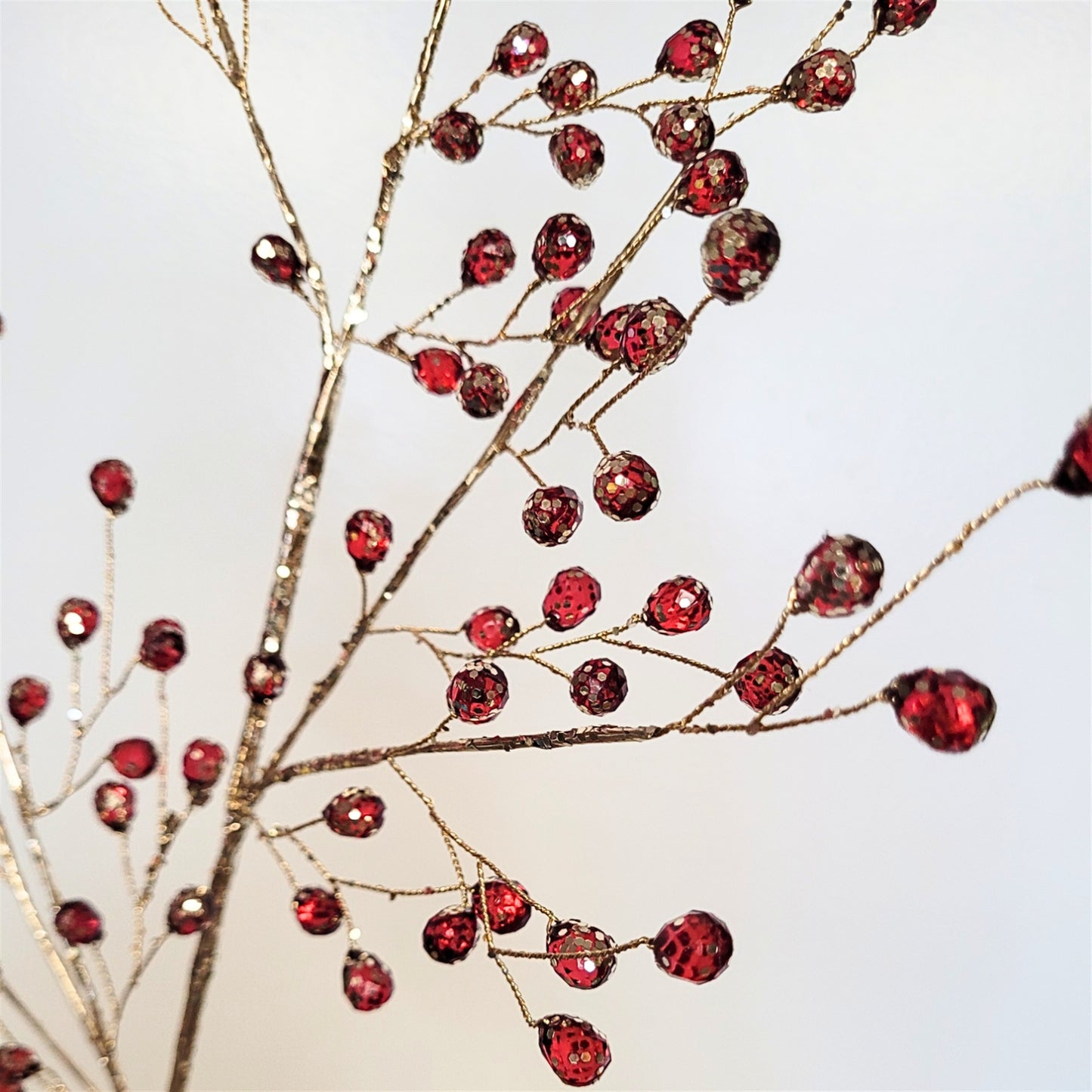Burgundy Acrylic Bead Spray 26” | YS