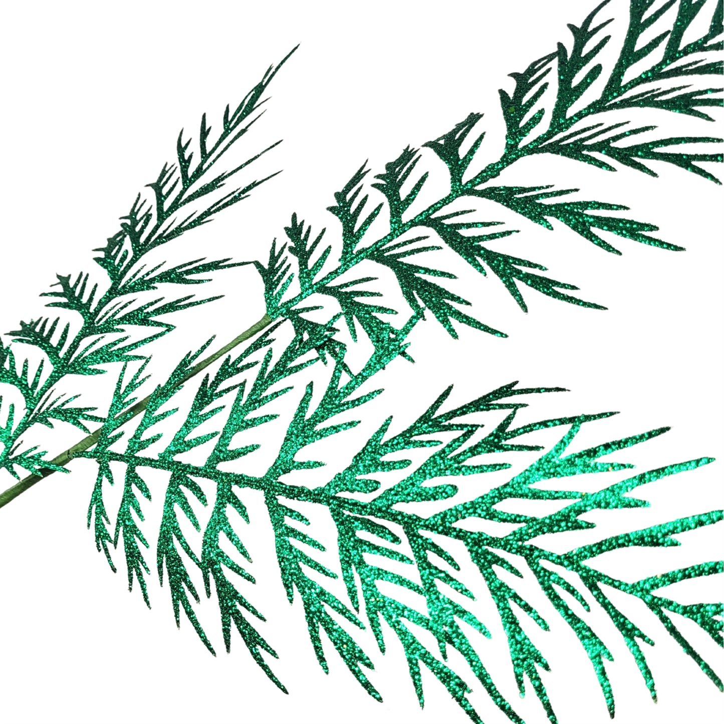 Glitter Moden Fern Spray - Emerald 29” | YS