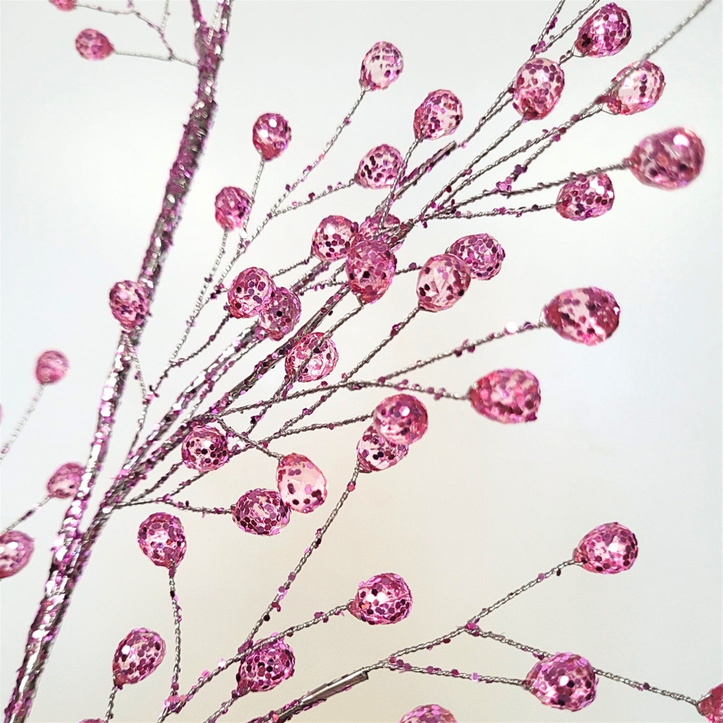 Pink Acrylic Glitter Bead Spray 26” | YS