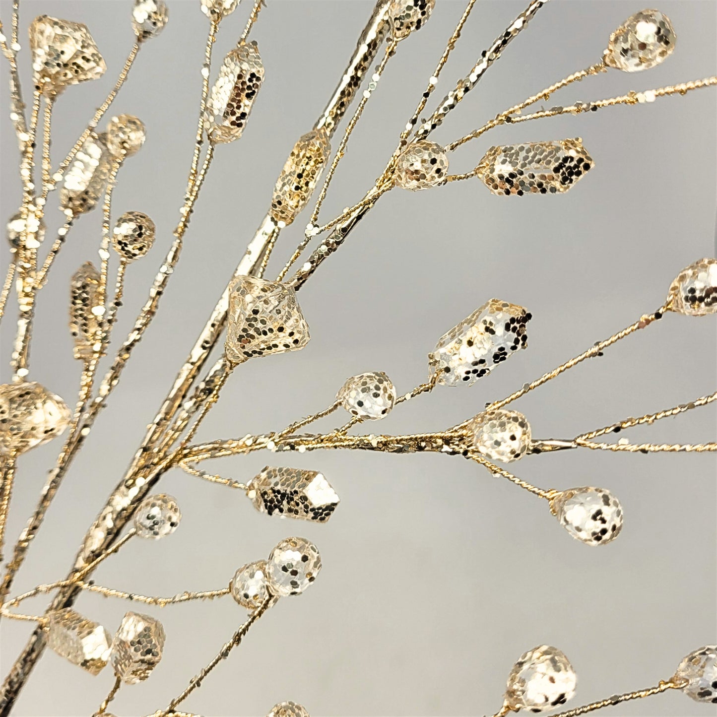 Acrylic Glitter Mixed Gem Spray - Champagne 26” | YS
