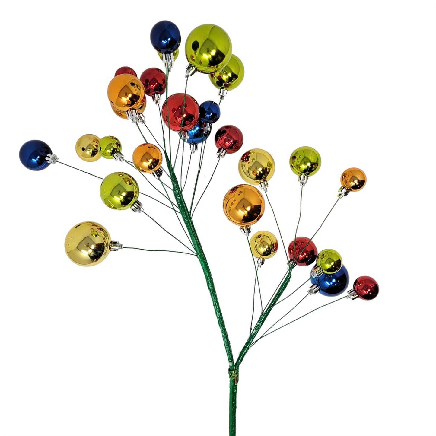 Colorful Ball Stem (Red, Orange, Apple, Gold, Blue) 32” | LC