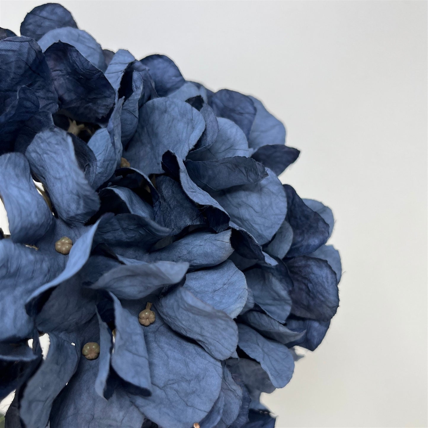 Faux Dried Hydrangea Stem 30" - Navy Blue | GT