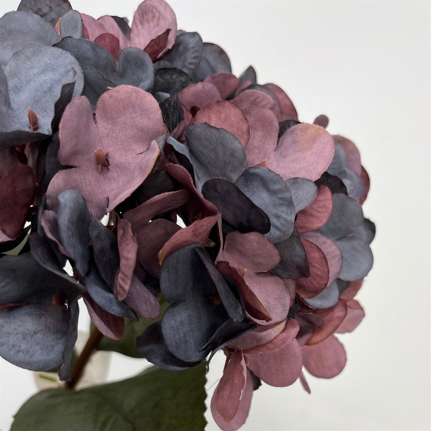 Faux Dried Hydrangea pick 13.5" - Dried Plum | GT