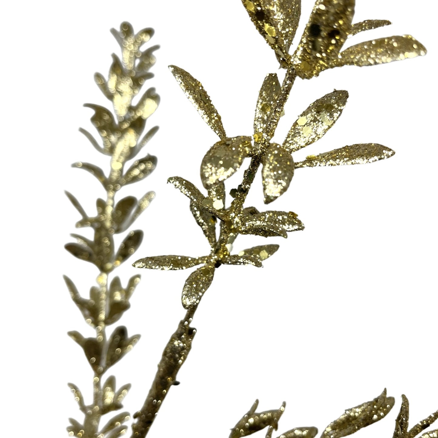 Glittered Rosemary Spray 28.5" - Gold
