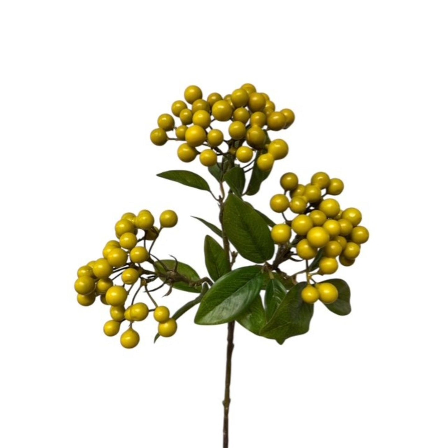 Faux Botanical Cluster Berry Stem 24" Green | YS
