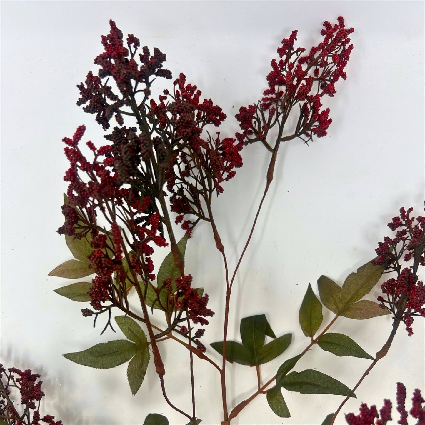 Faux Nandina Berry Stem 31" | YS