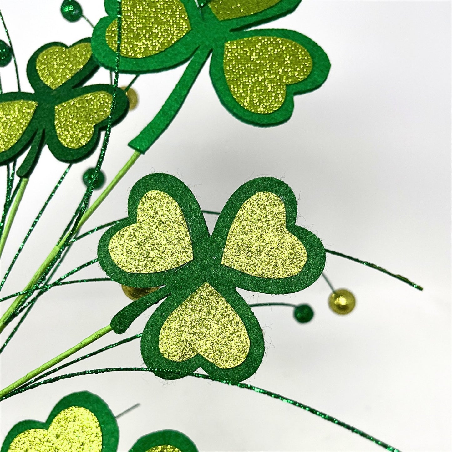 Felt/Glitter Clover Spray 29" | QP