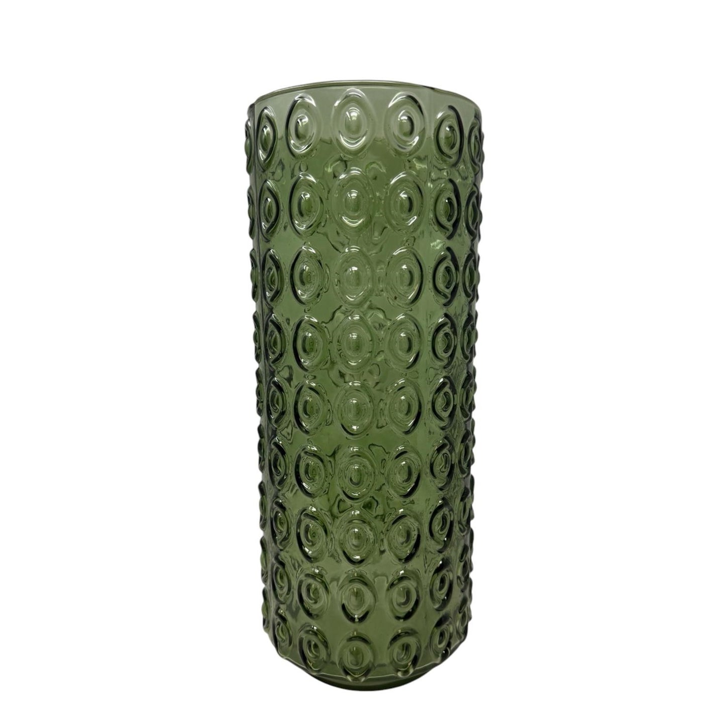 14”H Glass Vase - Green