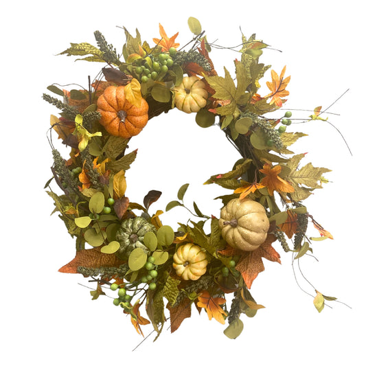 Take Me To The Pumpkin Patch Fall Wreath 22” | KS