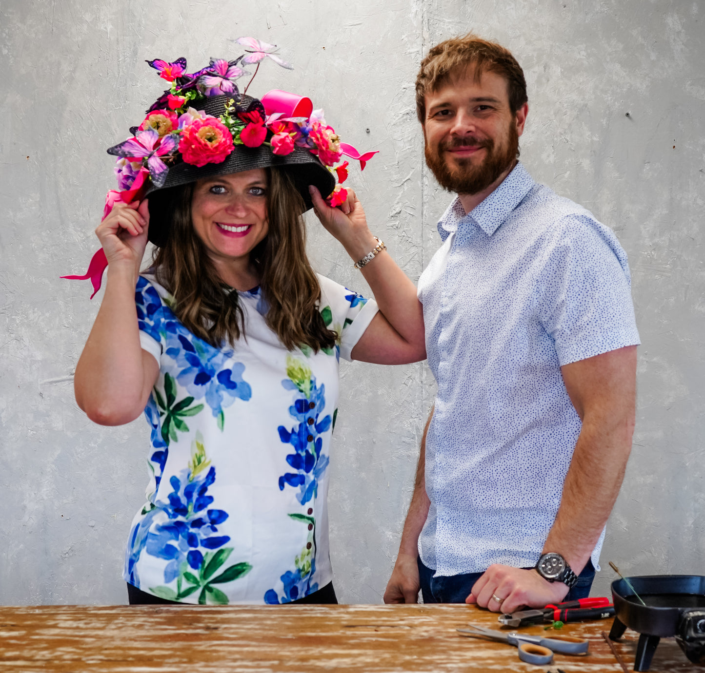 Ruffled Ranunculus Bush x9 - 21" Hot Pink | GTE