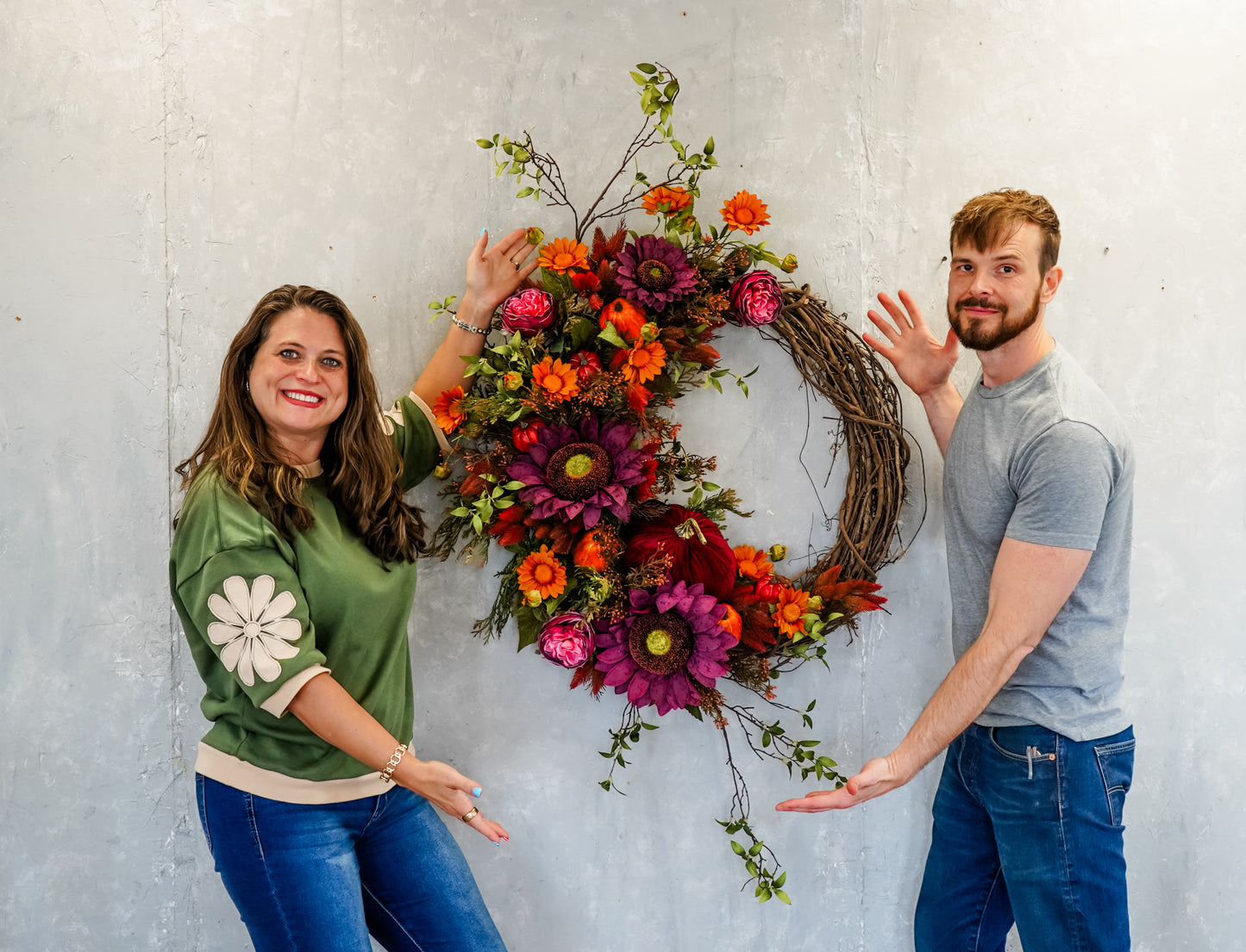 DIY "Plum Pumpkin" Fall Wreath Kit {Assembly Required}