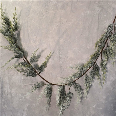 60" Frosted Cedar Garland | QD