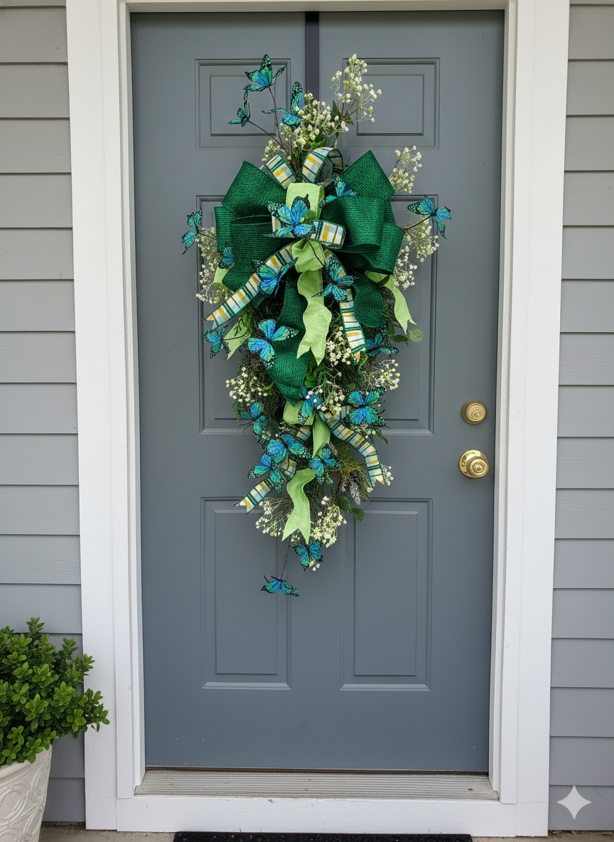 Spring Butterflies Swag {Completed Swag}