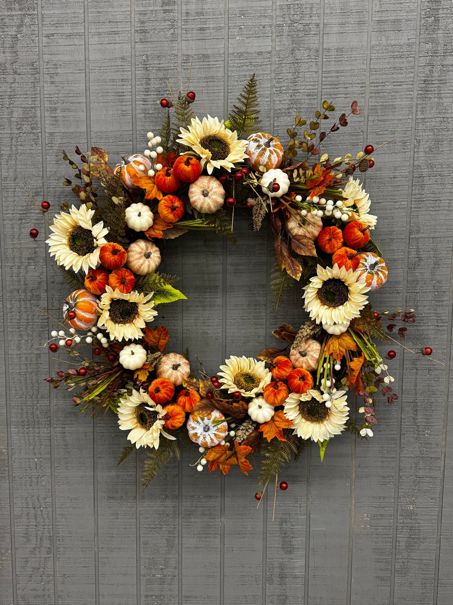 30" Suddenly Fall Wreath {Completed Wreath}