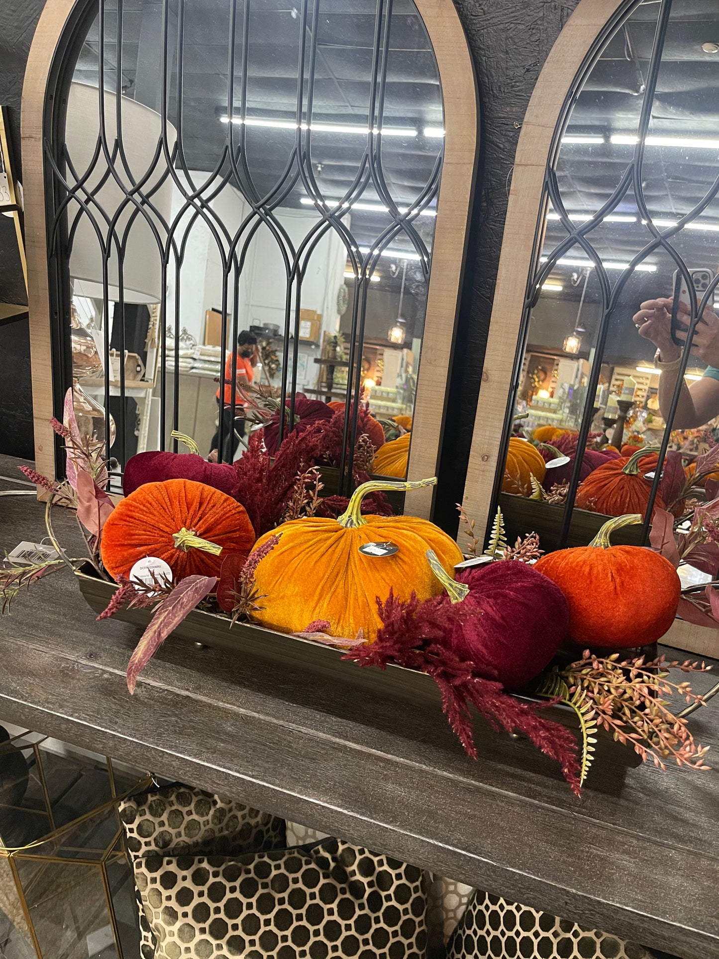 Medium Velvet Pumpkin English Garden Boat Container DIY Kit--Assembly Required