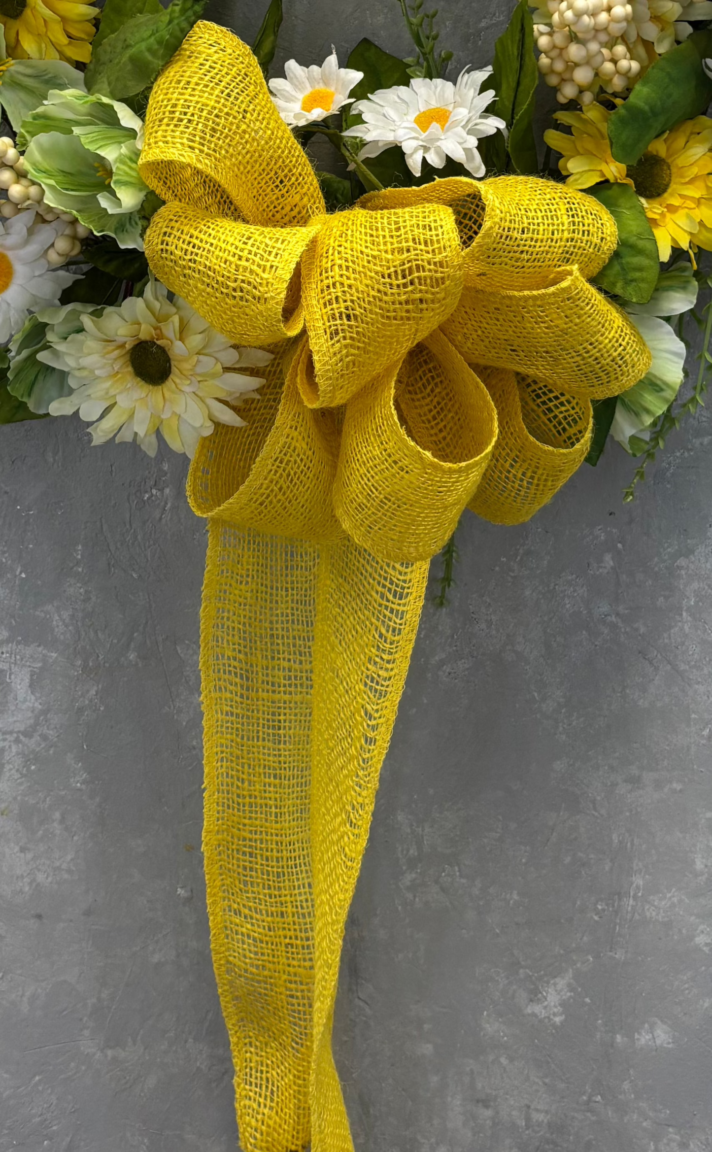 Colorfast Loose Weave Burlap in Yellow