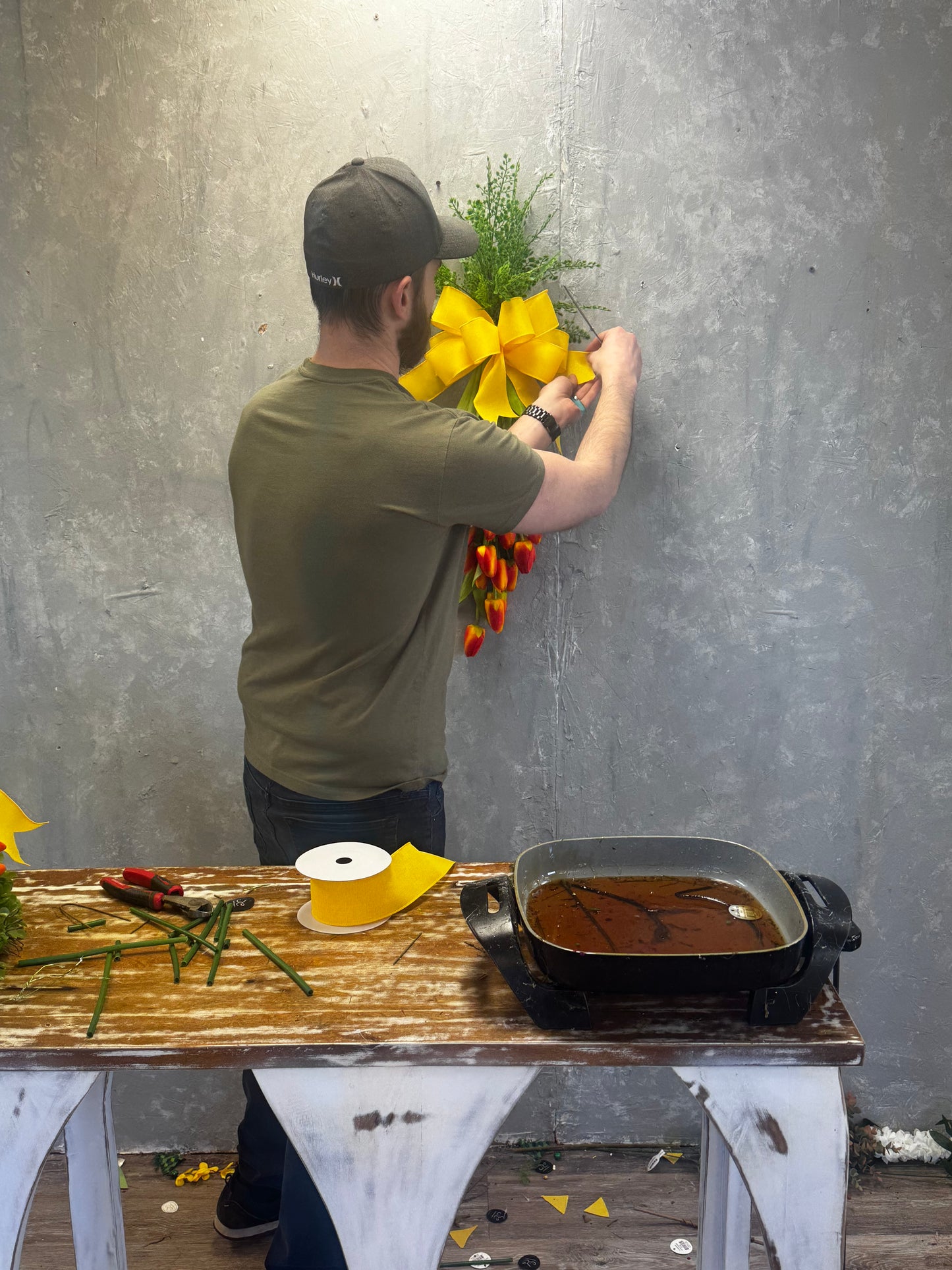 "Carrot Crazy Tulip Swag" {Completed Swag}