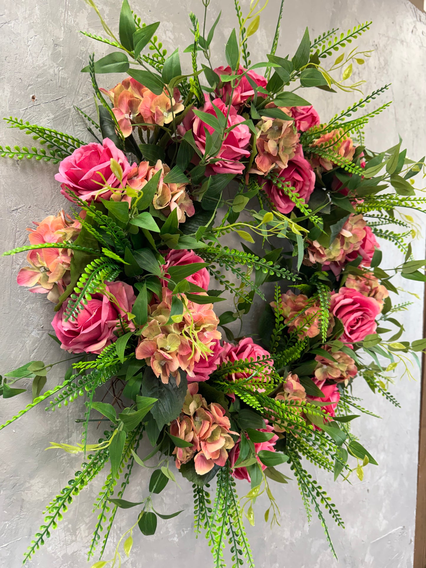 30" "Spring Into Beauty" Custom Wreath - Pink {Completed Wreath}