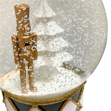Golden Nutcracker Water/Snow Globe 4.75” | LC