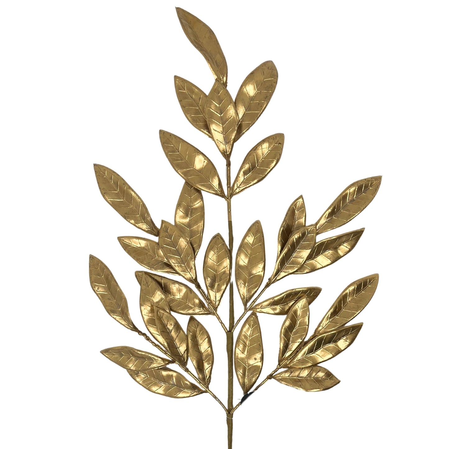 Metallic Bay Leaf Spray - Gold 27” | KS