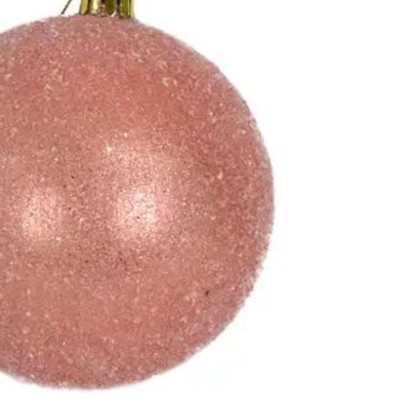 4" Sugar Frosted VP Ball Ornament - Coral CHC| XJ