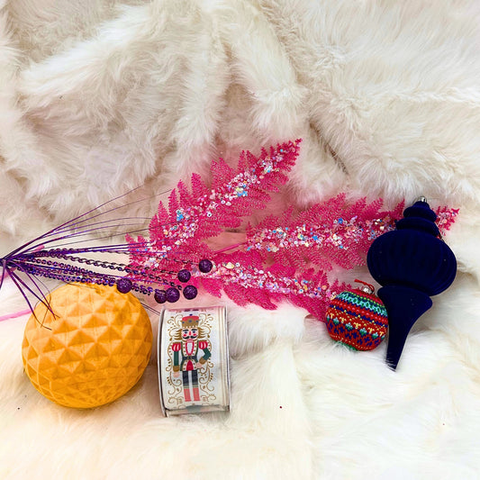 Mystery Christmas Tree Box - Pink, Purple, Royal Blue, Yellow, Nutcracker