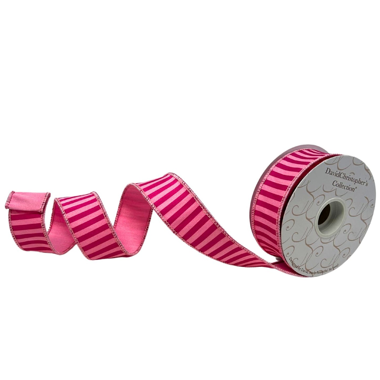 1.5'' X10 YD Spring Pink Stripe Ribbon | IR