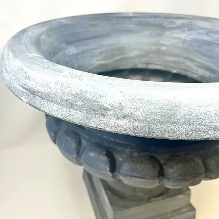 Gresham Cast Aluminum Urn 18" x 16" in Gray | DCH22
