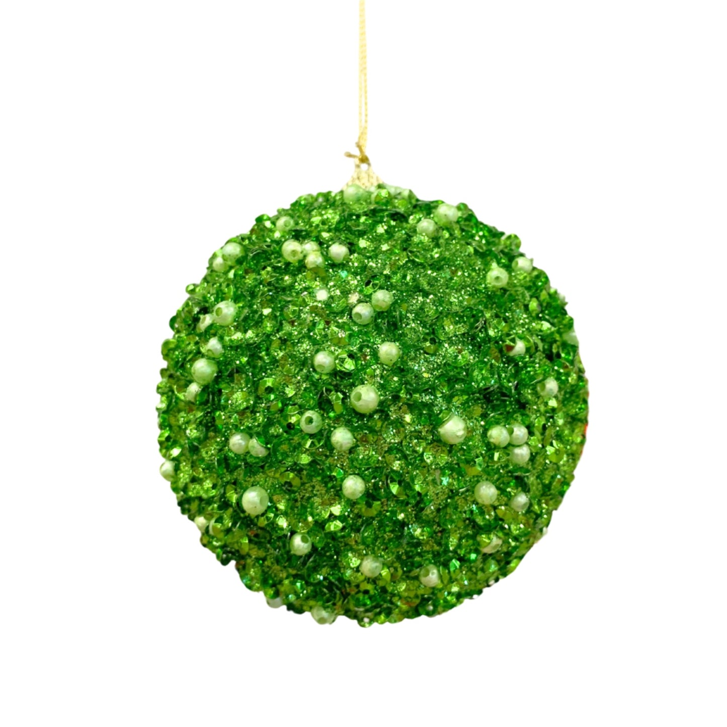 Dazzling Sequin/Bead Ball - Light Green 5.5" | YK