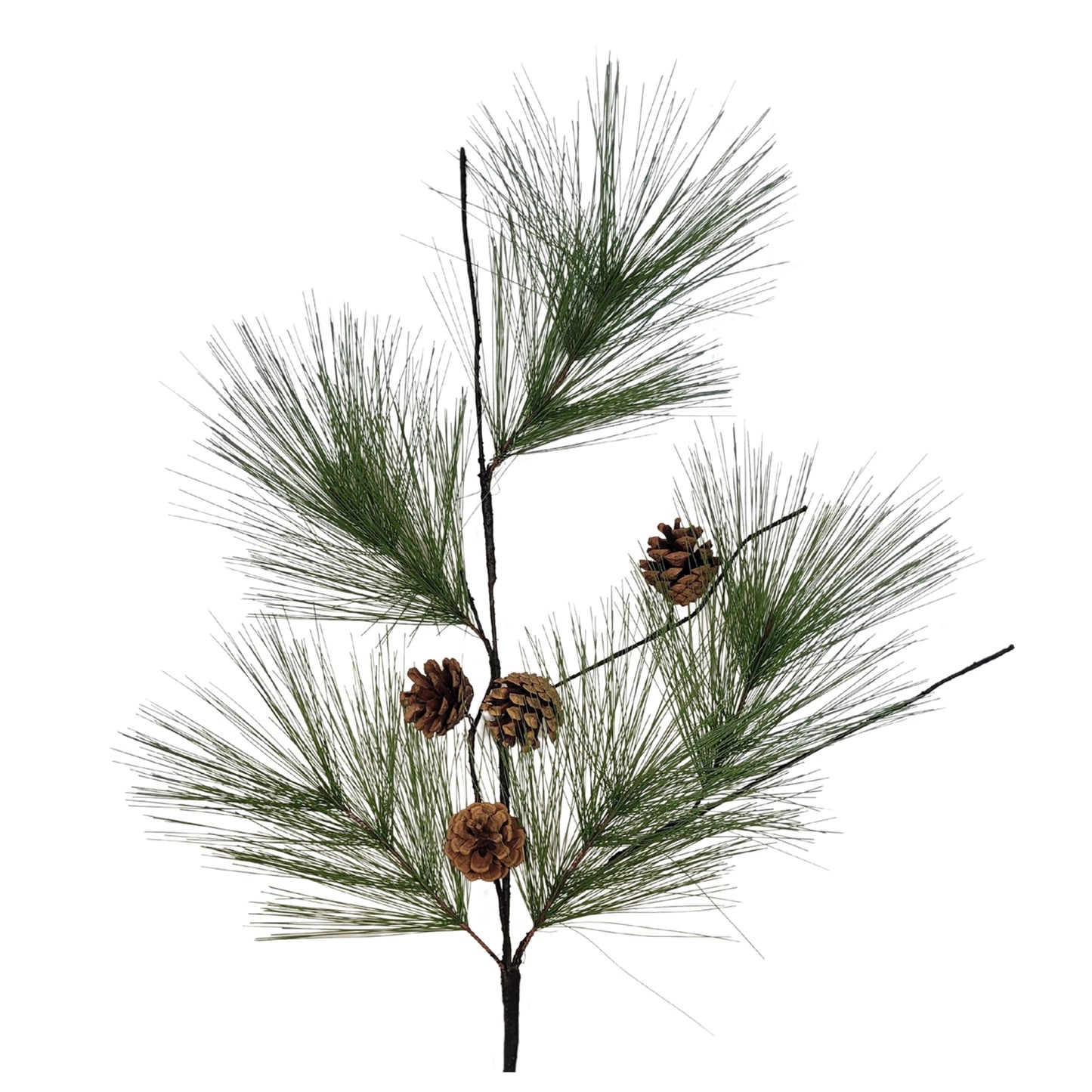 Long Needle Pine Twig Spray w/ Cones 34” | YS