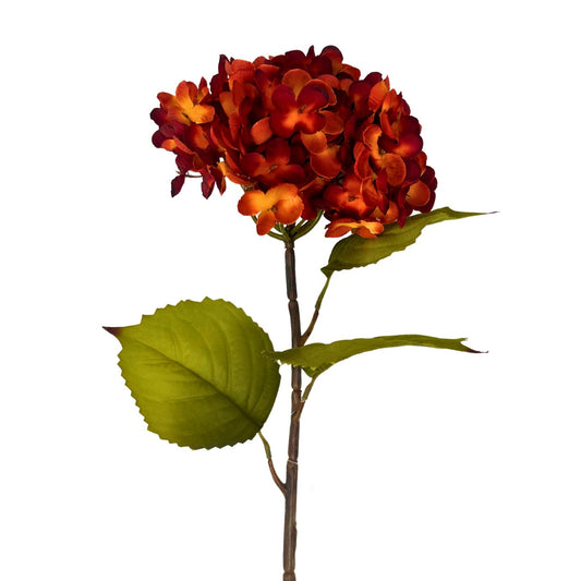 Meadows Hydrangea Spray - Dk Orange 27” | YS