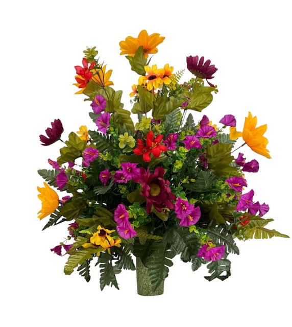 Fall Wild Flower Pre-Made Vase Insert (Mixed Colors)