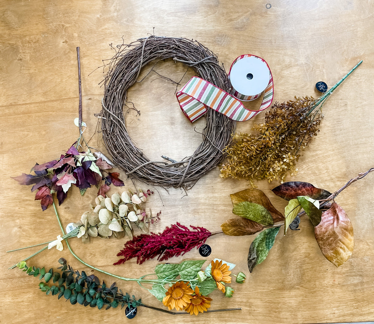 Fall Wreath Kit, Easy Wreath Making Kit for Beginners, Fall Mesh Wreath Kit,  Fall Wreath Tutorial, Wreath Supplies, Thanksgiving Wreath Kit 