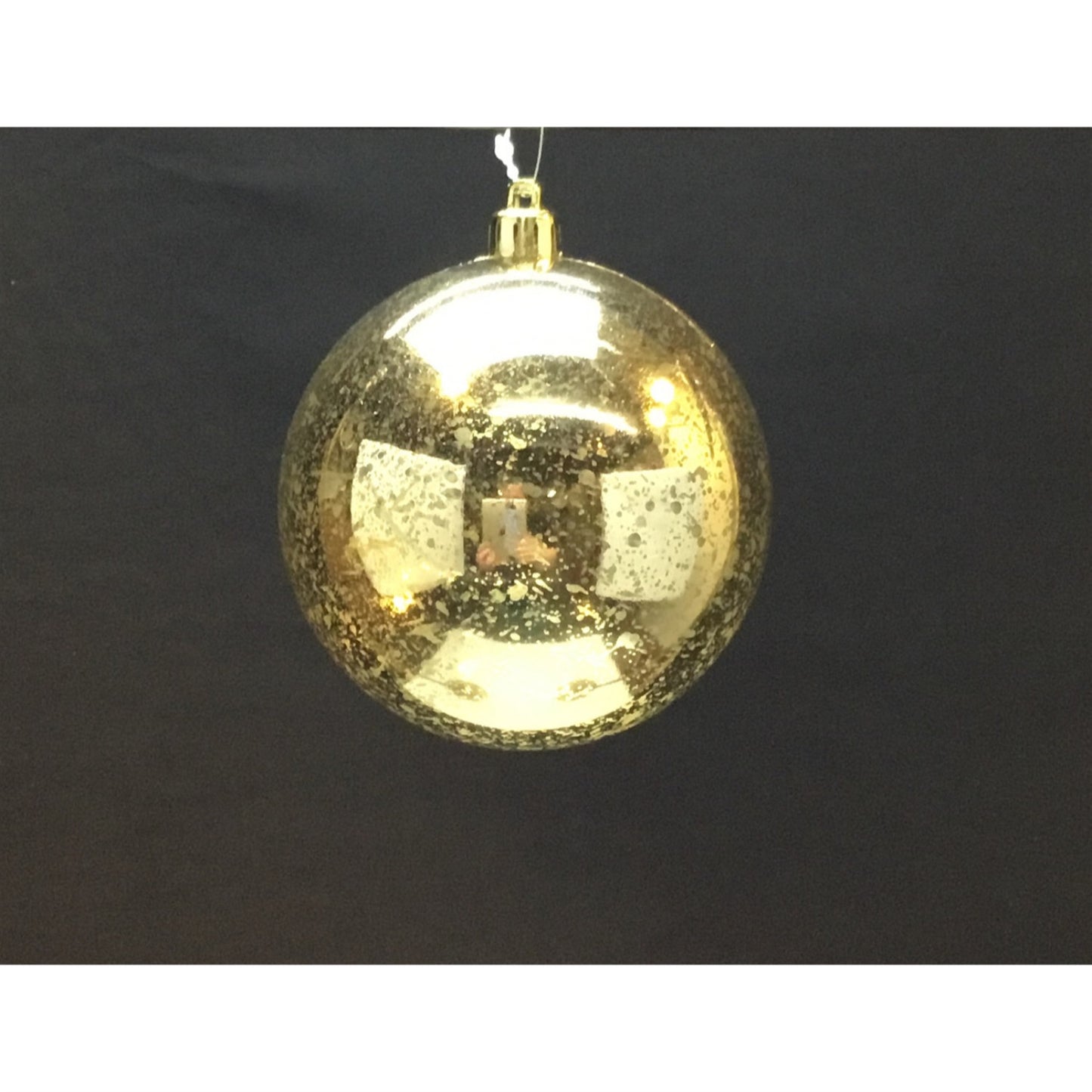 8” Mercury Ball Ornament - Light Gold | XJ