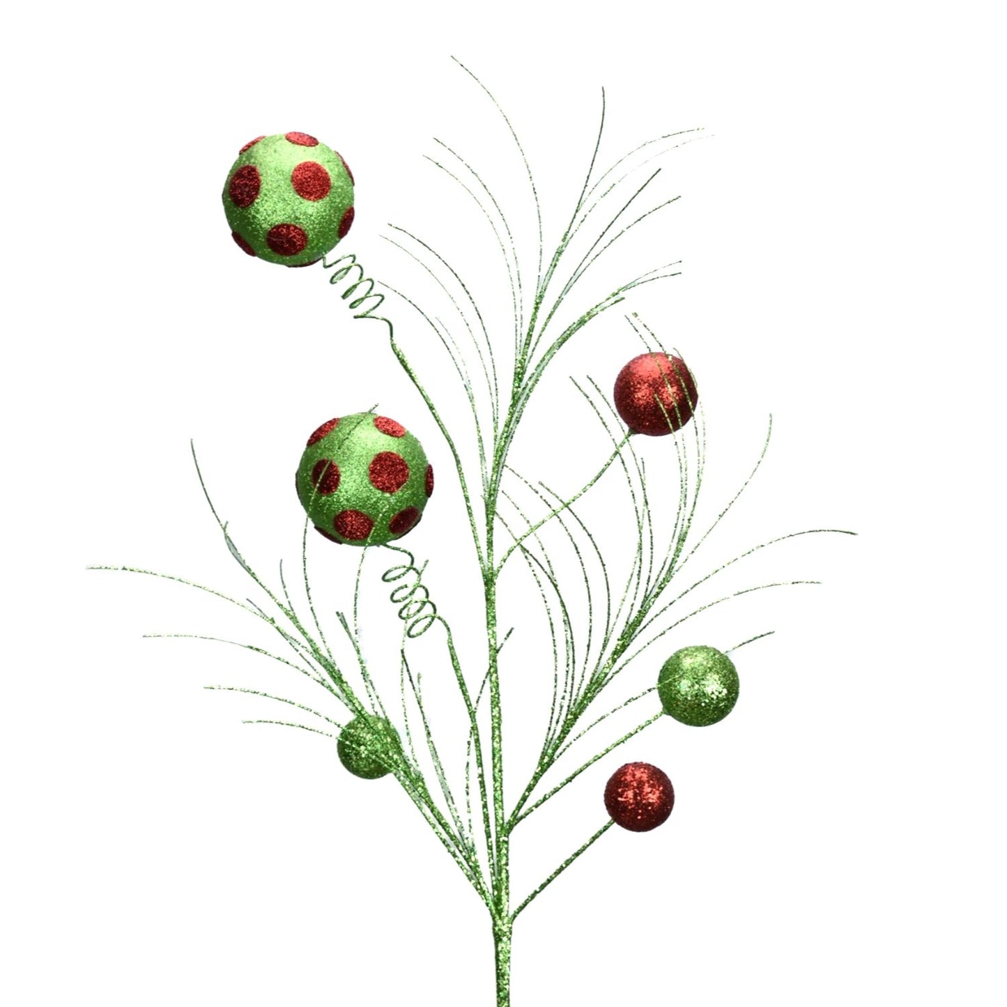 32" Whimsy Dot Ball Spray in Green/Red | TA
