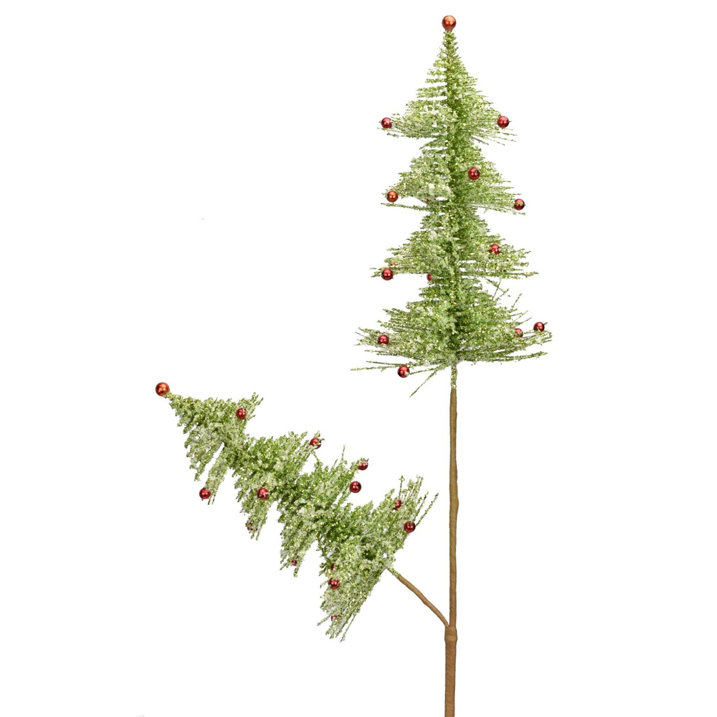31" Jumbo Cut-Out Tinsel Tree Spray in Green/Red | TA