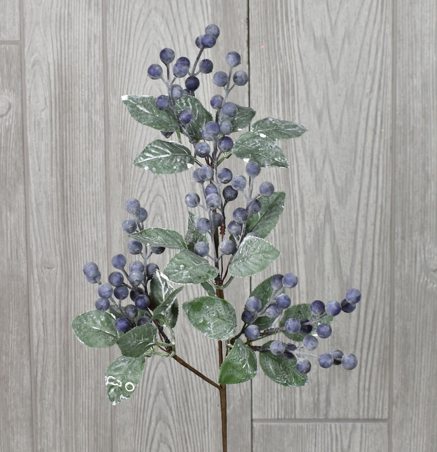 25" Blueberry Leaf Spray in Blue | QD