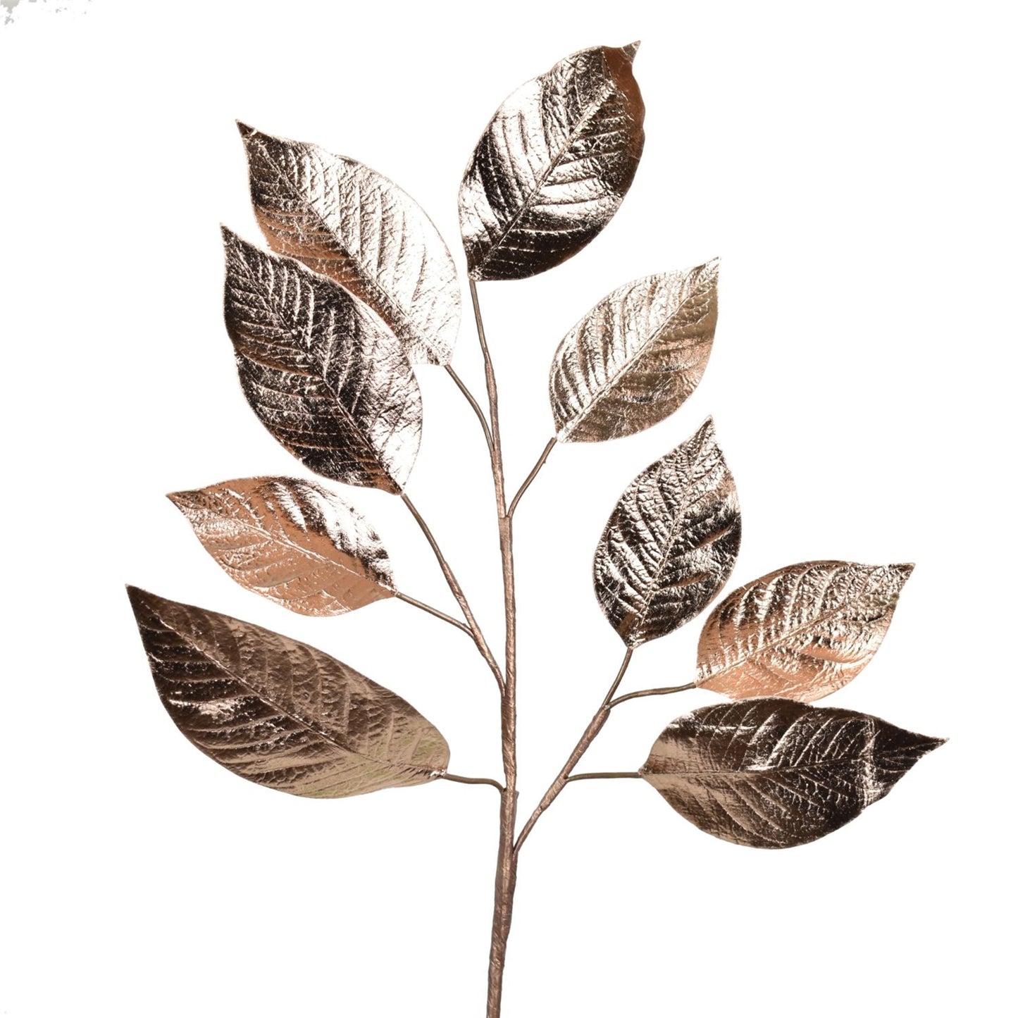 34" Ombre Metallic Leaf Spray in Rose/Gold | XJ