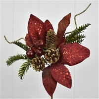 12'' Old St. Nick Mixed Cone/Leaf/Berry Pick | QD